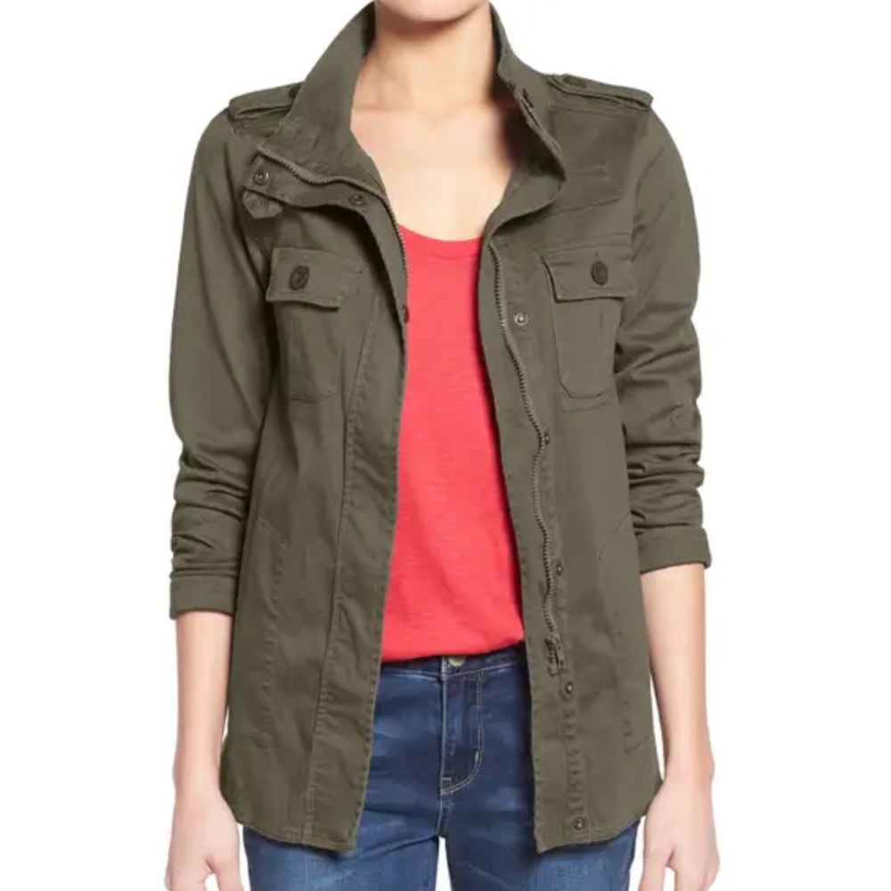 PRESS Lightweight Stretch Cotton Military Jacket